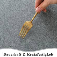 APODESS 1 graue Tischdecke aus strapazierfähigem Stoff, geeignet für den täglichen Gebrauch, Maße 140 x 180 cm, ideal für die Partydekoration - A - Übersicht 6