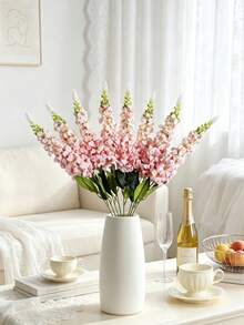 1/6 piezas de flores artificiales de jacinto azul claro con textura realista, adecuadas para bodas, decoración del hogar, decoraciones de mesa, jardines, hoteles, cocinas, chimeneas, decoraciones de jarrones y suministros para fiestas - Rosa - Ver 2