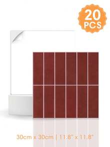 1/10/20pcs Modern Linear Peel And Stick Wall Tiles, 3D Backsplash Tile Stickers, Self-Adhesive Wall Stickers For Kitchen Bathroom - Wall Stickers - View 15