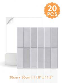 1/10/20pcs Modern Linear Peel And Stick Wall Tiles, 3D Backsplash Tile Stickers, Self-Adhesive Wall Stickers For Kitchen Bathroom - Wall Stickers - View 12