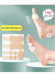 100 piezas de almohadillas transparentes para tacones finos, pegatinas invisibles para prevenir la fricción para tacones altos - 35 piezas/juego - Ver 14