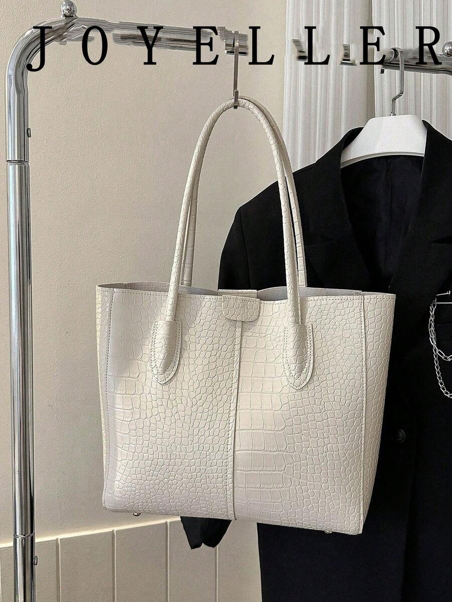 2026 New Vintage Handbag For Women, Fashion Commuter Bag, Multi-Function Large Capacity Shoulder Bag, Random Texture