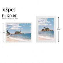Mosearon 3pcs/1pc Wavy 30x40cm Photo Frame, 12x16in Certificate Frame, A4 Poster Frame, A4 Art Frame, Acrylic Transparent Panel, Suitable For Living Room, Bedroom, Office, Gallery Wall Decor - 1515 Wavy - View 37