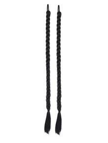 2pcs Extra Long Braided Ponytail Hair Extensions, Includes Hairband, Natural Soft, Suitable For Women Daily Wear, 36 Inch, Black - Black - View 8