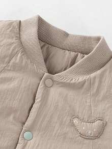 mini bala Unisex Infant Kids Padded Jacket Thick Fluffy Soft Loose Going‑Out Coat For Autumn Winter - Camel - View 6