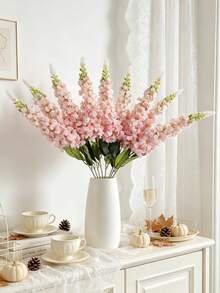 1/6 piezas de flores artificiales de jacinto azul claro con textura realista, adecuadas para bodas, decoración del hogar, decoraciones de mesa, jardines, hoteles, cocinas, chimeneas, decoraciones de jarrones y suministros para fiestas - Rosa - Ver 5