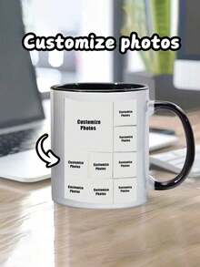 11oz Personalized Custom Mug, Customized Coffee Cup With Photo And Text, Unique Custom Water Cup For Men And Women, Travel Mug Housewarming Birthday Anniversary Gift - Multicolor - View 10