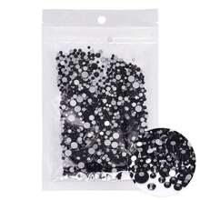 80+ Colors Silver Base Non-Hotfix Mixed Size SS3-SS20 1440pcs High Quality Handmade Rhinestones, Suitable For Wedding Dress Accessories And Other Applications - Silver Base, Mixed Sizes - View 33