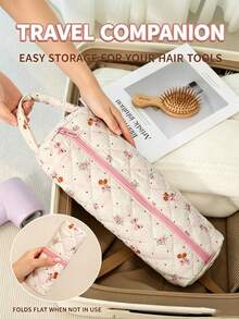 2pcs New Hair Dryer Storage Bag - Travel Essential, Portable & Lightweight, Stylish & Elegant, Suitable For Home And Outdoor, Ideal Gift For Girls - Multicolor - View 5