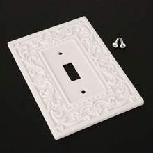 1PC 3D Printed Premium Plastic Gothic Vintage Carved Switch Plate, Retro European Style Wall Switch Decorative Panel, Halloween Personalized Soft Decor Switch Plate Suitable For Studio Wall Backdrop Scene - Multicolor - View 9