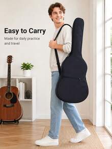 Multi-Size Multi Functional Guitar Carrying Bag, Padded Internal Acoustic Guitar Carrying Case, Suitable For Various Sizes With Lightweight Padded Guitar Backpacks, Protecting Instrument Guitar Bags And Boxes, Instrument Guitar Bags And Boxes - Multicolor - View 3