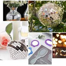 100/500pcs Hand-Cut Mirror Tile Set, Triangle Square Circle Rhombus, DIY Mosaic Art Supplies, Suitable For Home Decor, Wall Mural, Accessory Making, Disco Ball Decoration, Party Atmosphere, Kitchen Living Room Accent Decoration - DD - View 10