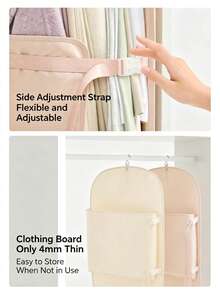 Hanging Clothes Dust-Proof Compression Board, Designed For Down Jackets, Coats And Sweaters, Space-Saving Closet Organizer, Home Essential - Multicolor - View 8