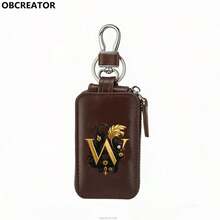 Men's Car Key Bag,Key Protection Cover,Zero Wallet, Metal Hook And,Walletzipper,Retrobagsuitableforcarremote Control,Key Storage Bag,Gift To Boyfriend - Multicolor - View 18
