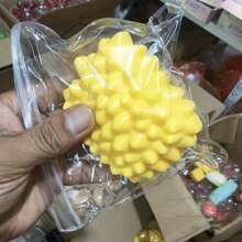 Pelota de construcción de durián grande y creativa, talla grande vendida, hecha a mano, maleable, sin rebote, pura, con forma de fruta viral, muy atractiva, herramienta de alivio del estrés y relajación, pequeño juguete curativo, opción de regalo creativa - Multicolor - Ver 5