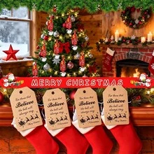 10pcs Christmas Sleigh Bells With Red Ribbon - 3.81cm Mini Metal Bells, Suitable For Christmas Tree, Wedding, Baby Shower And Various Party Decorations - Multicolor - View 11