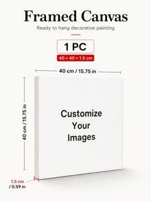 Customizable Wooden Frame Canvas Wall Art, Personalized Family Portrait And Action Photo Print, Suitable For Living Room, Bedroom, Home Office Decoration - Multicolor - View 19