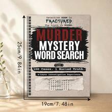 1pc Word Search Game Loose-Leaf Notebook, Logical Reasoning, Brain-Burning Game Loose-Leaf Notebook Suitable For Individual Or Group Use - Rectangle - View 10