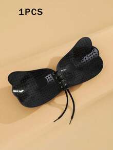 1/2pcs Black Skin-Tone Dual-Color Wing-Shaped Drawstring Self-Adhesive Bra, Minimalist Invisible Nylon Fabric, Wing-Shaped Cups With Adjustable Drawstring Ties, Honeycomb Adhesive Points With Center Glue-Free Protection, Shaping Body Lines, Suitable For Wedding Dress, Evening Gown, Backless Outfits, Weddings, Parties, Commuting, Vacation - Drawstring - View 15