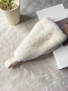Women's Autumn/Winter Faux Rabbit Fur Wide Band Windproof Headband, Winter Warm Ear Warmer Elastic Hair Band, Suitable For Daily Wear - Multicolor - View 10