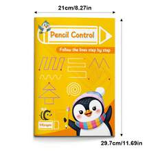 Pencil Control Tracing Notebook, Step-By-Step Line, Curve, Zigzag, Spiral & Shape Practice, Pre-Writing Handwriting Preparation, Fine Motor Skill Training Activity For Home Learning And Classroom Practice - Pencil Control Tracing - View 2