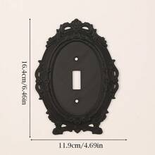 1PC 3D Printed Premium Plastic European Rococo Relief Switch Panel, Vintage Carved Wall Socket Decorative Frame, Halloween Home Atmosphere Decor Suitable For Bedroom Living Room Wall Arrangement - Multicolor - View 17