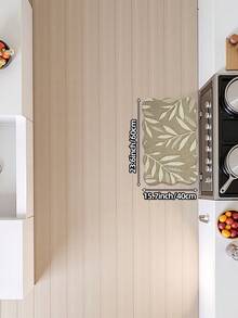 DAJIANG 1pc 3D Printed Woven Long Strip Rug, Leaf Pattern Vintage Khaki, Kitchen Rug, Long Hallway Rug, Floor Mat, Suitable For Bathroom, Kitchen, Outdoor Hallway, Bedroom, Living Room, Machine Washable Easy To Clean, Non-Slip Entryway Rug, Bedroom Autumn Decor Accessory - Multicolor - View 13