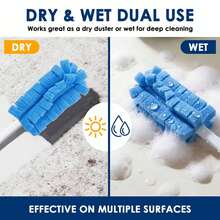 5pcs Replacement Dusting Heads (Compatible With Extendable Duster Handle) – Suitable For Furniture, Kitchen And Car Cleaning; Multi-Functional Cleaning Supplies; Back To School Essential. - A - View 7