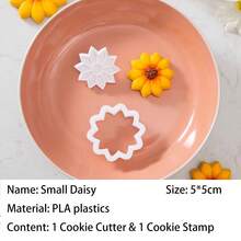 1pc/2pcs Flower Bouquet Cookie Cutter Set, Sunflower Vase Leaf Tag Embossing Baking Molds For Floral DIY Dessert & Handmade Gift Box - View 14