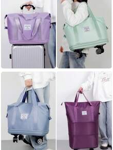 Rolling Travel Bags - Grey - View 5