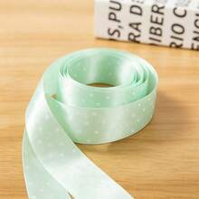 1PC 4yards/2.5cm Wide Printed Polka Dot Polyester Ribbon, DIY Bow Hair Accessory, Suitable For Wedding, Valentine's Day, Christmas And Other Occasions Handmade DIY Decoration (Without Spool) - 4 Yards - View 14