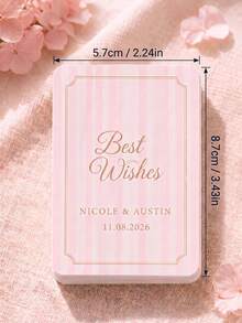 1 Set (54 Pcs) Personalized Custom Photo Wedding Playing Cards.Guest Book Playing Cards,Blank Playing Cards For Wedding Guest Book Alternative,Custom Signature Wedding Favors, DIY Message Cards For Guests, Unique Wedding Keepsake Memory Cards - Multicolor 2 - View 3