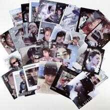 Paket Stiker CORTI 30pcs Minimalis K-Pop Grup Korea Zhao Yufan Stiker Segel Tahan Air Stiker Besar - MultiWarna - View 6