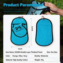 HASIDA Thickened Fishing Towel, Quick-Drying, Absorbent, Hangable, Non-Sticky, Bait & Hand Wiping, Fishing & Fish Handling Towel - Patented Rod Friendly Double Thick Fishing Towel - View 6