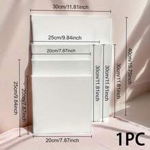 1pc Multi-Size Pure White Blank Canvas Frame, Painting Canvas Board, Hand-Drawn Creative Art Board, Flat Canvas Suitable For Paint Application, Back To School Art Course Creation, Christmas Theme Painting, Halloween Style Pattern Tracing And Coloring, Art Supplies Short Video Promotion - Multi-color - View 11