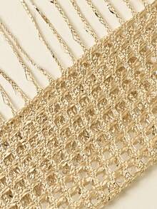 Baofeng (One Piece) Fashionable Beaded Curtain, Fun Gift, Shiny Tassel String Curtain, Living Room/Dining Room Partition, Wedding DIY Home Decor, Glitter Beaded Decoration, Room Divider, Tassel Polyester Fabric Curtain - A - View 10