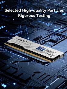 EAGET DDR4 Memory 32GB Kit (2x16GB) @Command:16GB Kit (2x8GB), Desktop Memory 3200MHz DDR4 Gaming Memory AMD Desktop Computer Memory, Aluminum Alloy Shell Heat Dissipation Silicone Dual Heat Sink - View 7