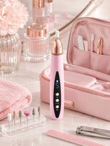 Rechargeable 320mAh Electric Nail File, Mini Nail Pen And Multi-Head Nail Grinder Set, Instantly Create Smooth And Shiny Nails - Rose Gold - View 8