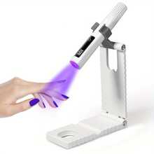 Portable 2-In-1 Nail Lamp With Stand, USB Rechargeable, LCD Display, Fast Drying And Curing, Suitable For Gel Nails And Toenails - Multicolor - View 3