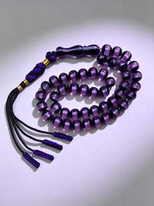 45pcs 10mm Tasbih Prayer Beads, Handmade Woven Tassel Resin Muslim Prayer Beads - 45 Prayer Beads - View 10