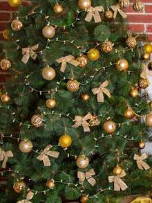 1pc 1/5M Christmas Plastic Decorative String Bead Chain, Miniature Plastic Imitation String Lights In Red, Blue, Green, Yellow, And Orange For Christmas Tree, New Year, DIY Craft Decor, Miniature Scene Decorations - Multicolor - View 4