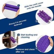 5pcs Replacement Dusting Heads (Compatible With Extendable Duster Handle) – Suitable For Furniture, Kitchen And Car Cleaning; Multi-Functional Cleaning Supplies; Back To School Essential. - A - View 8