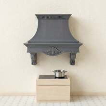 1pc Dollhouse Mini European Kitchen Simulation Range Hood Plastic Model, Dollhouse Decoration Accessories, Suitable For Dollhouse Handmade Decoration Models, Miniature Landscape Decoration Model Decorations, Dollhouse Home Kitchen Plastic Accessories - Grey - View 7