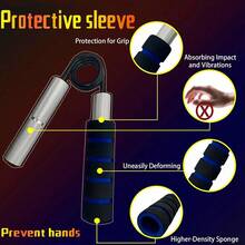 1pc 50-350lbs Metal Hand Grip Strengthener, Men's Hand And Wrist Strength Training Exercise Tool, Spring Steel Finger Exerciser, Home Gym Accessory Fitness Equipment, Suitable For Sports, Gym, Home Workout - Multicolor - View 6