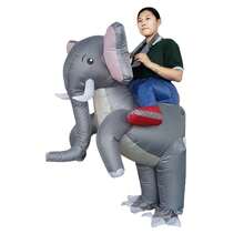 1pc (Air Blower Not Included) Rideable Animal Cosplay Costume, Adult Cosplay Outfit, Rideable Half-Body Funny Costume, Party Performance, Holiday Atmosphere Gift - Multicolor - View 10