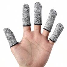 5/10 Pcs Of Soft Finger Protection Cover, Reusable Finger Tip Covering, Suitable For Woodworking, Glass Processing, Carving, DIY Production, Classification, Manual Work, Handicraft Projects, And Manual Labor Protection Finger Protection, Gray - A - View 7