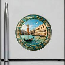 Venice St. Mark's Square And The Gondola's Quiet Drift Under The Gilded Skies Keepsake For All Metal Surfaces Throughout The Home - A - View 2