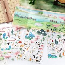 3D Foldable Scroll Scene Stickers, Oriental Style Landscape Stickers, Immersive DIY Scene Stickers, Miniature Scene Stickers, Adult Craft Stickers, Scrapbooking, Desk Decor, Creative Gift, Stress Relief, Crafters, Back To School - A - View 16