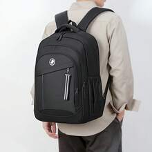 SHILAN Large‑Capacity Multi‑Pocket Backpack, Wear‑Resistant Water‑Repellent Laptop Bag For Commute And School - Multicolor - View 7