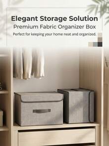 Fabric Pet Storage Box, Portable Handle Foldable Space-Saving Sturdy And Durable, Pet Clothes Storage, Indoor Corner Storage, Pet Owner, Pet Supplies Organizer Basket, Home Storage Basket, Pet Accessories Storage Container - Multicolor - View 1